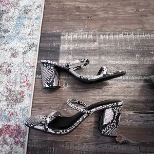 Snakeskin heels — target - womens 11